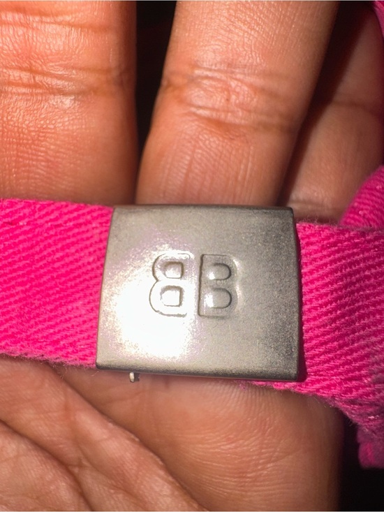 Balenciaga Hot Pink Cap with White Embroidered Logo main image 9